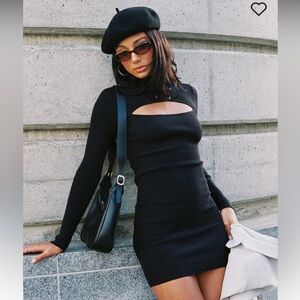 PRINCESS POLLY Lyvia Long Sleeve Sweater Dress